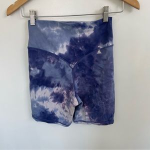 Vitality Biker Short Purple Tie Dye Size Medium